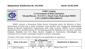 NMDC Recruitment 2025 Notification OUT for 995 Trainee Jobs